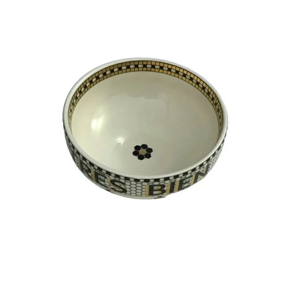 Anthropologie Bistro Tile Snack Nut Bowl Dish Tres Bien
